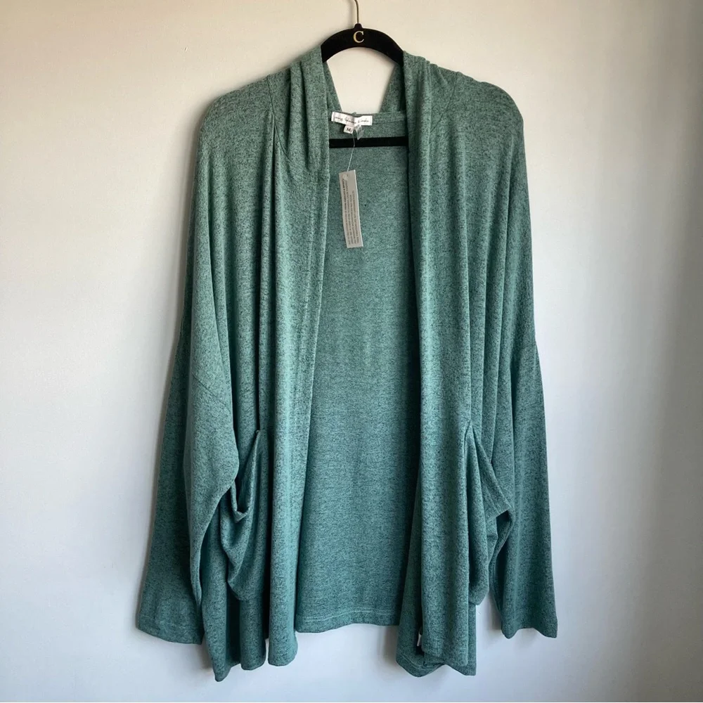 NWT Young Fabulous & Broken Oversized Hooded Open Cardigan Size M - Picture 1 of 9